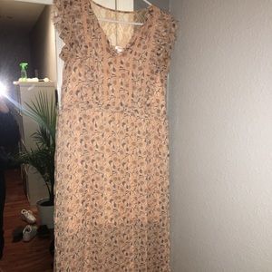Target peach colored maxi dress
